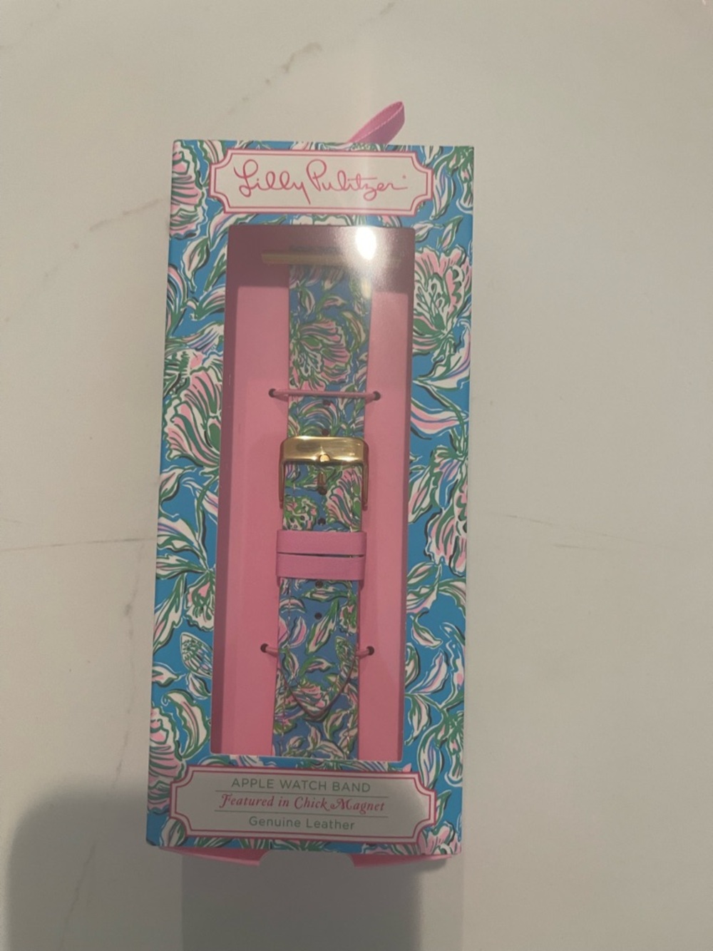 Lilly Pulitzer Pink & Blue Floral Apple Watch Band - Lilly Pulitzer